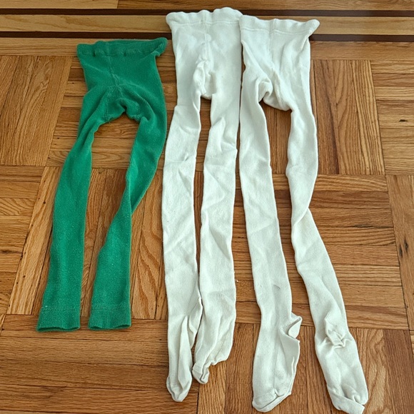 Lot of three Hannah Andersson Tights size 6/7 - Picture 1 of 7